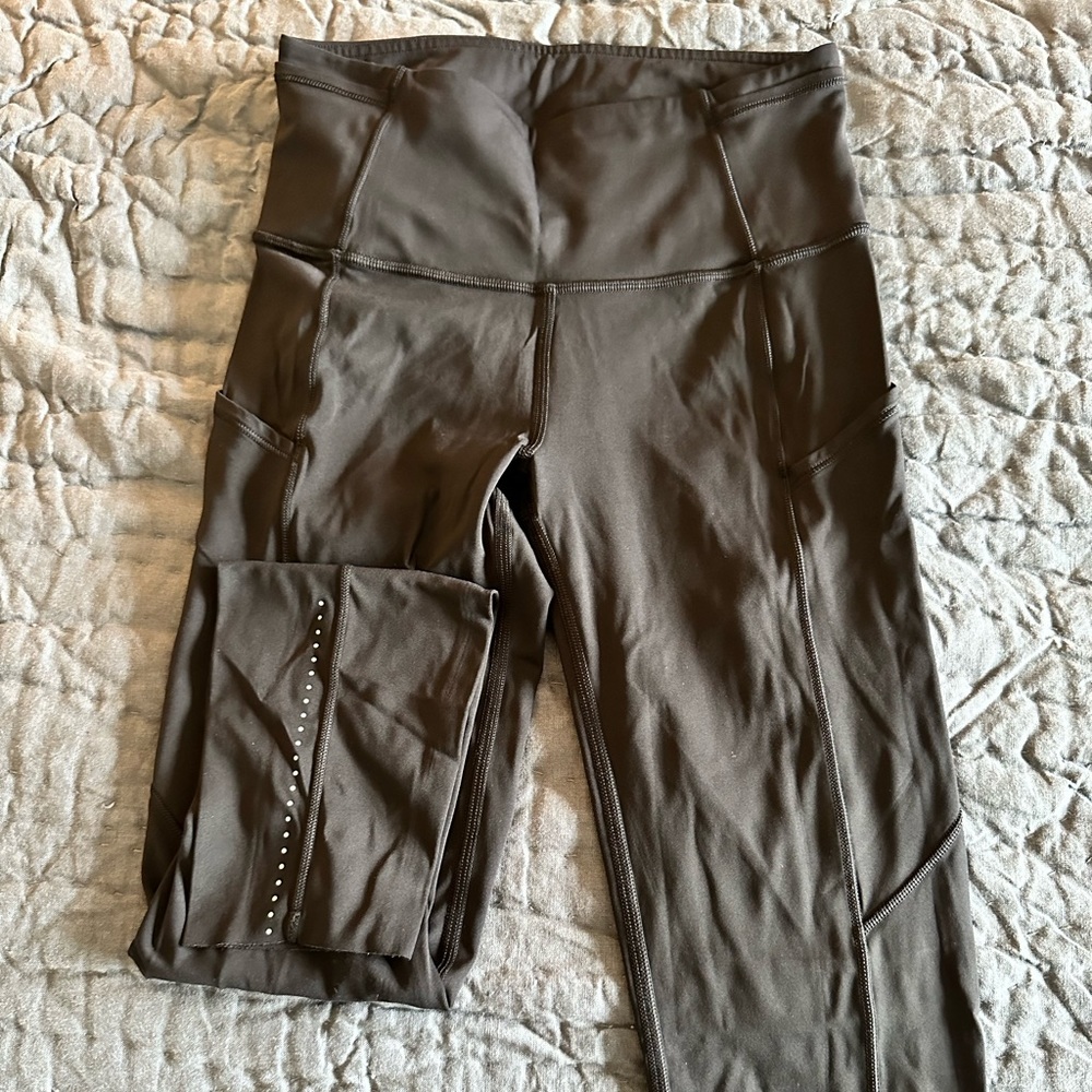 Lulu Lemon fast and free legging; black size 4